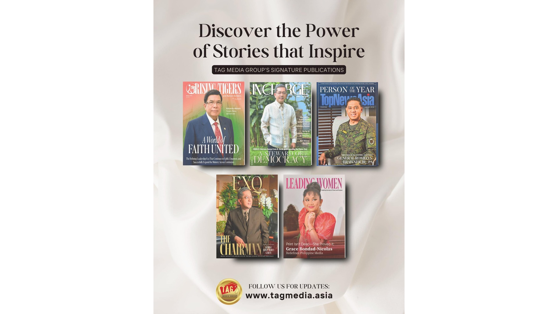 TAG Media Group Showcases Five Prestigious Print Magazines Inspiring and Informing the Nation