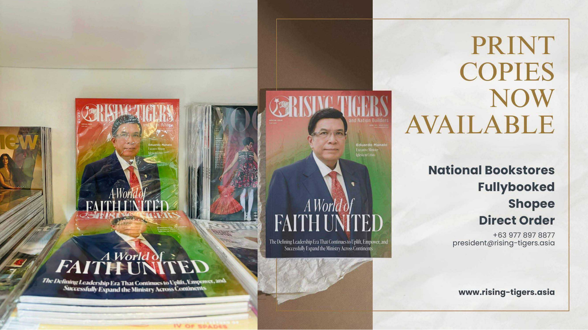 A Special Issue Spotlight: The Impact and Influence of INC Executive Minister Brother Eduardo V. Manalo in Rising Tigers Magazine’s Cover Story