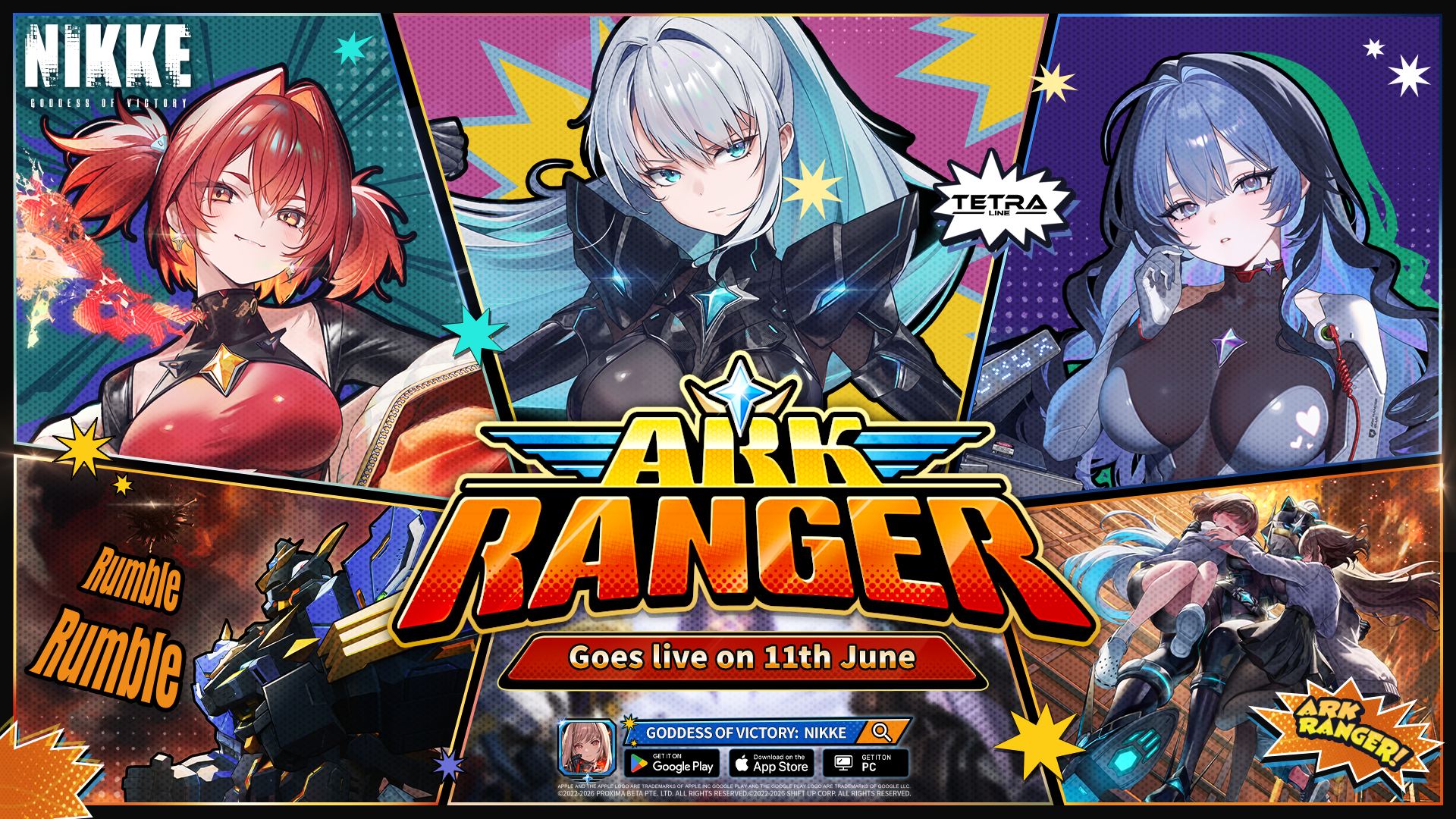 SHIFT INTO TURBO! GODDESS OF VICTORY: NIKKE Reveals TOKUSATSU-INSPIRED ‘ARK RANGER’ Update