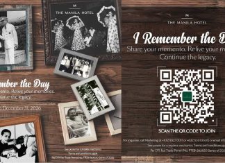 The Manila Hotel Celebrates 114 Years with “I Remember the Day” Anniversary Campaign