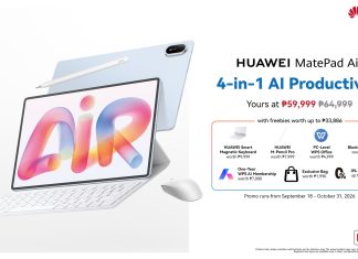 World’s Best Screen and 4-in-1 AI Productivity on the Ultra-Thin, PC-Like HUAWEI MatePad Air, Now Available Online and in Stores
